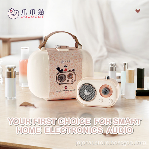 Rechargeable Mini FM Radio Retro Bluetooth Speaker